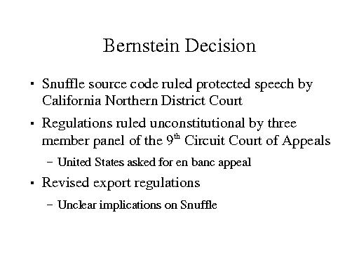 Bernstein Decision